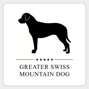 Greater Swiss Mountain Dog Black Silhouette Sticker